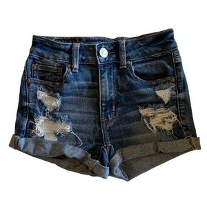 American Eagle Destroyed Jean Shorts • Size 00